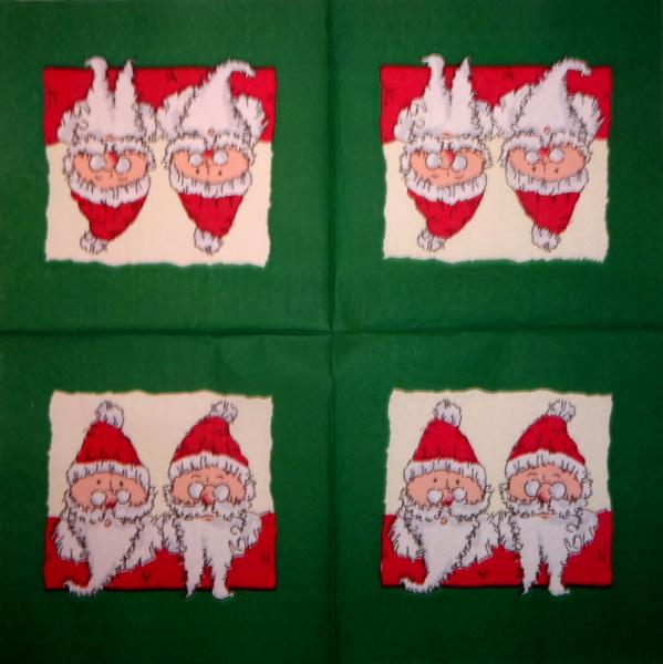 NW-176 Santa - 3-ply (green/cream)